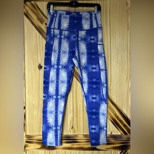 NWOT TKO Fitness Capri Legging Blue L